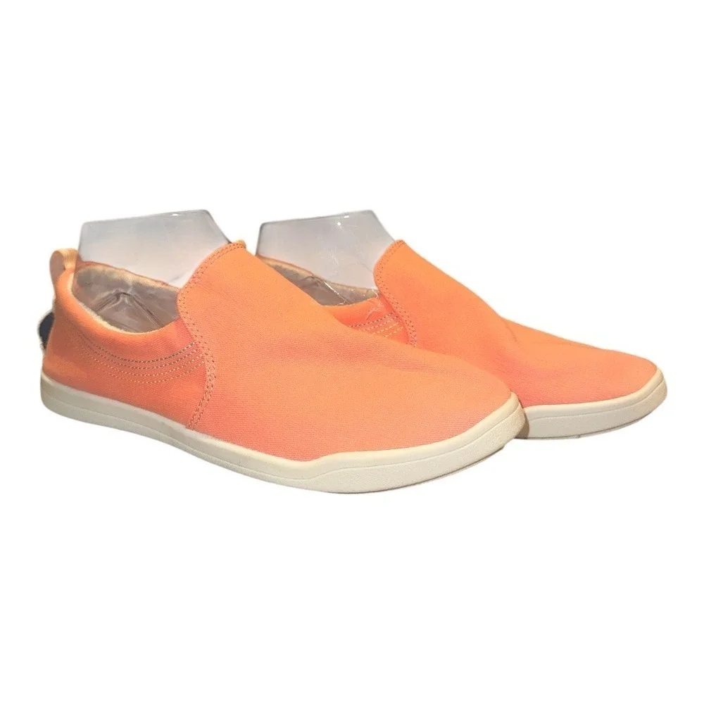 Vionic Beach Marshall Womens Coral Canvas Slip On Sneaker, 8